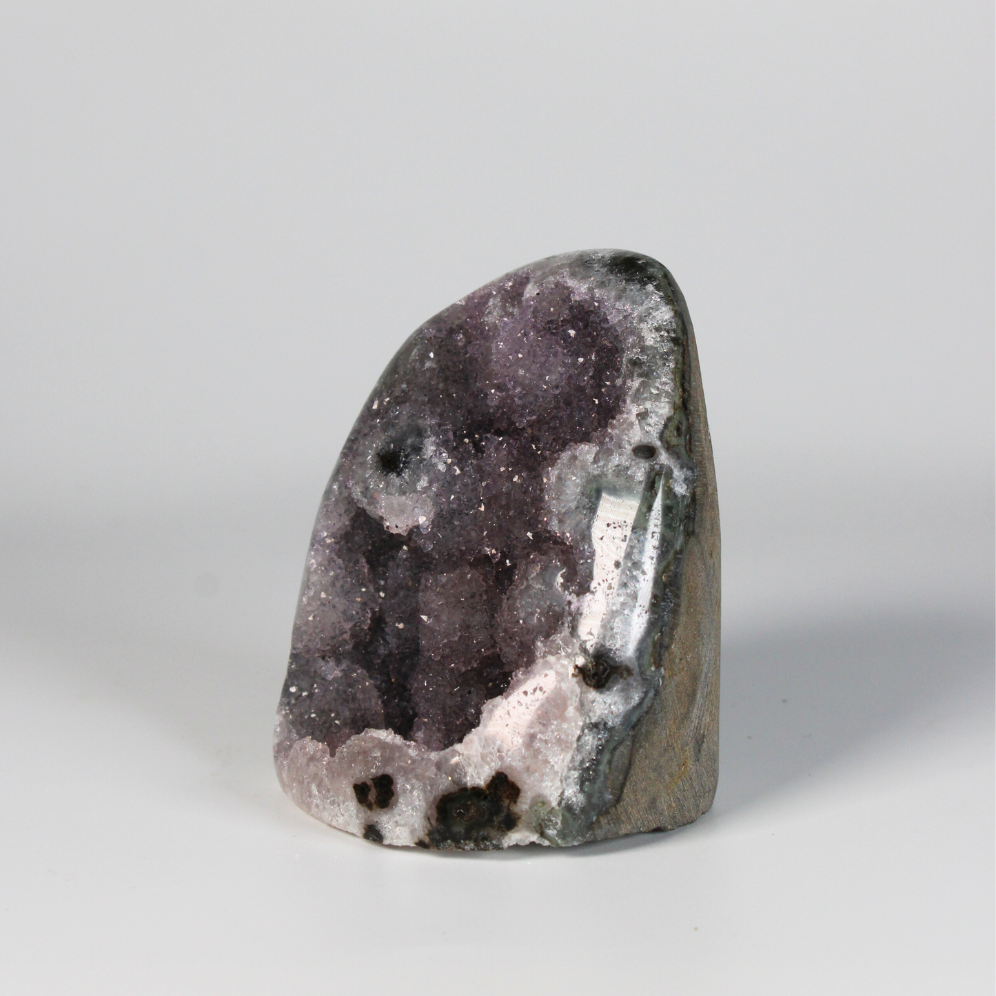 Amethist met stalactiet - Standvlak
