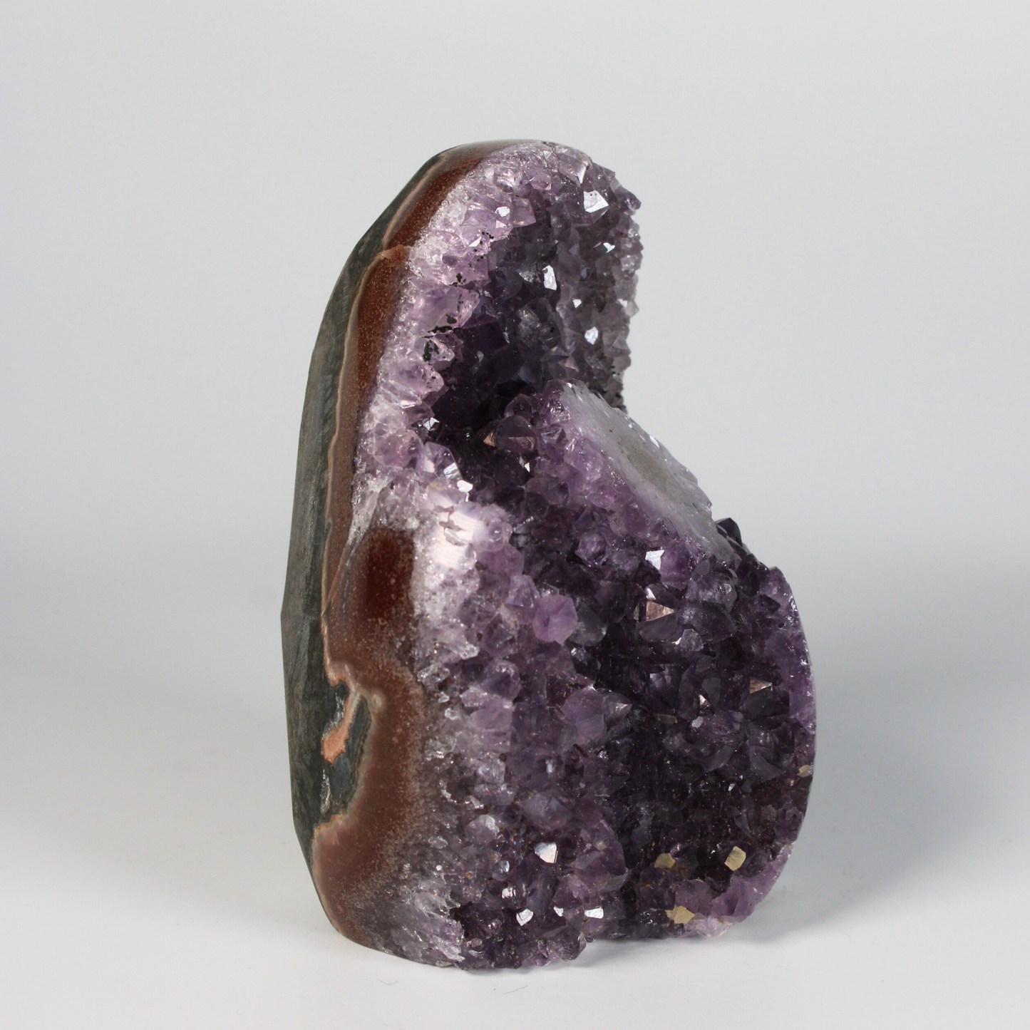 Amethist met stalactiet - Standvlak