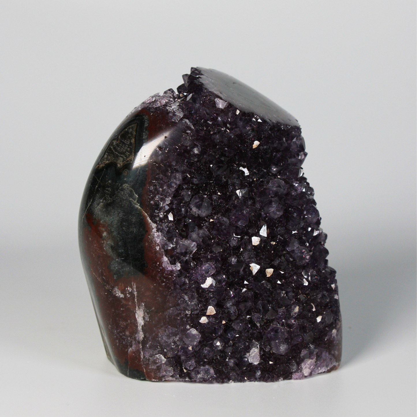 Amethist met stalactiet - Standvlak