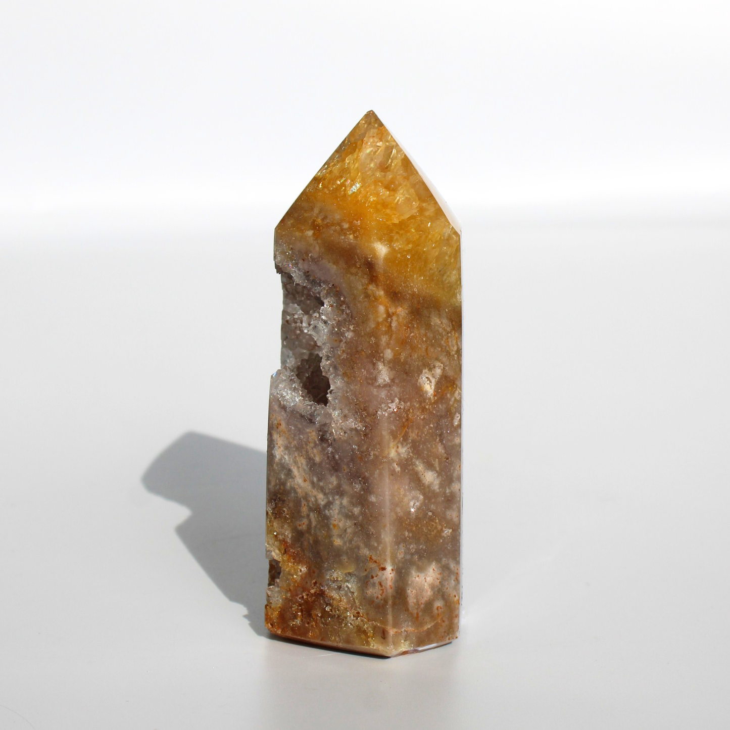 Agaat met druzy - Punt