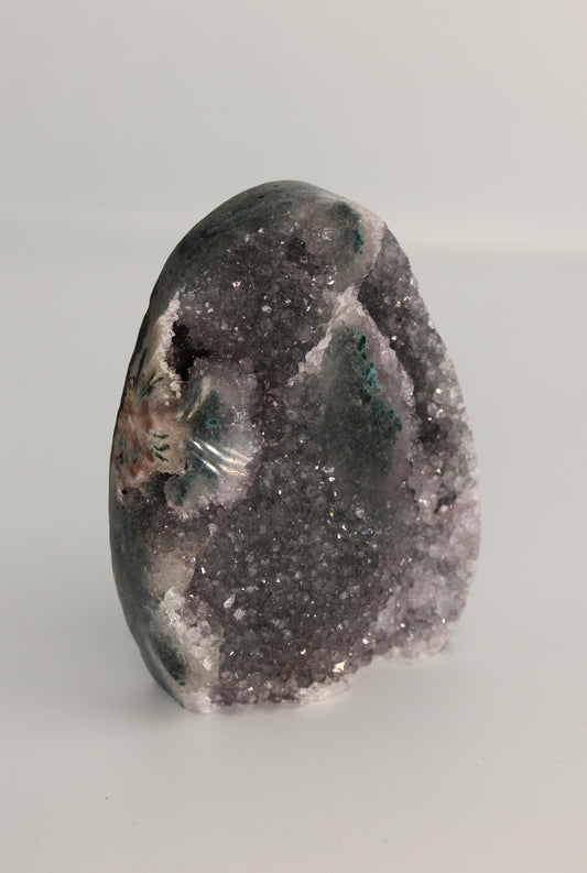 Uruguay Amethist - standvlak met stalactiet