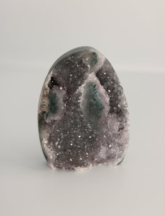 Uruguay Amethist - standvlak met stalactiet