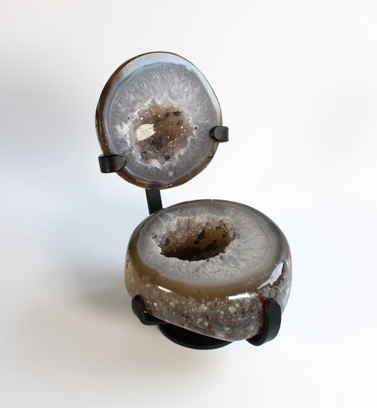 Agaat geode sugarshine - Sieradendoosje