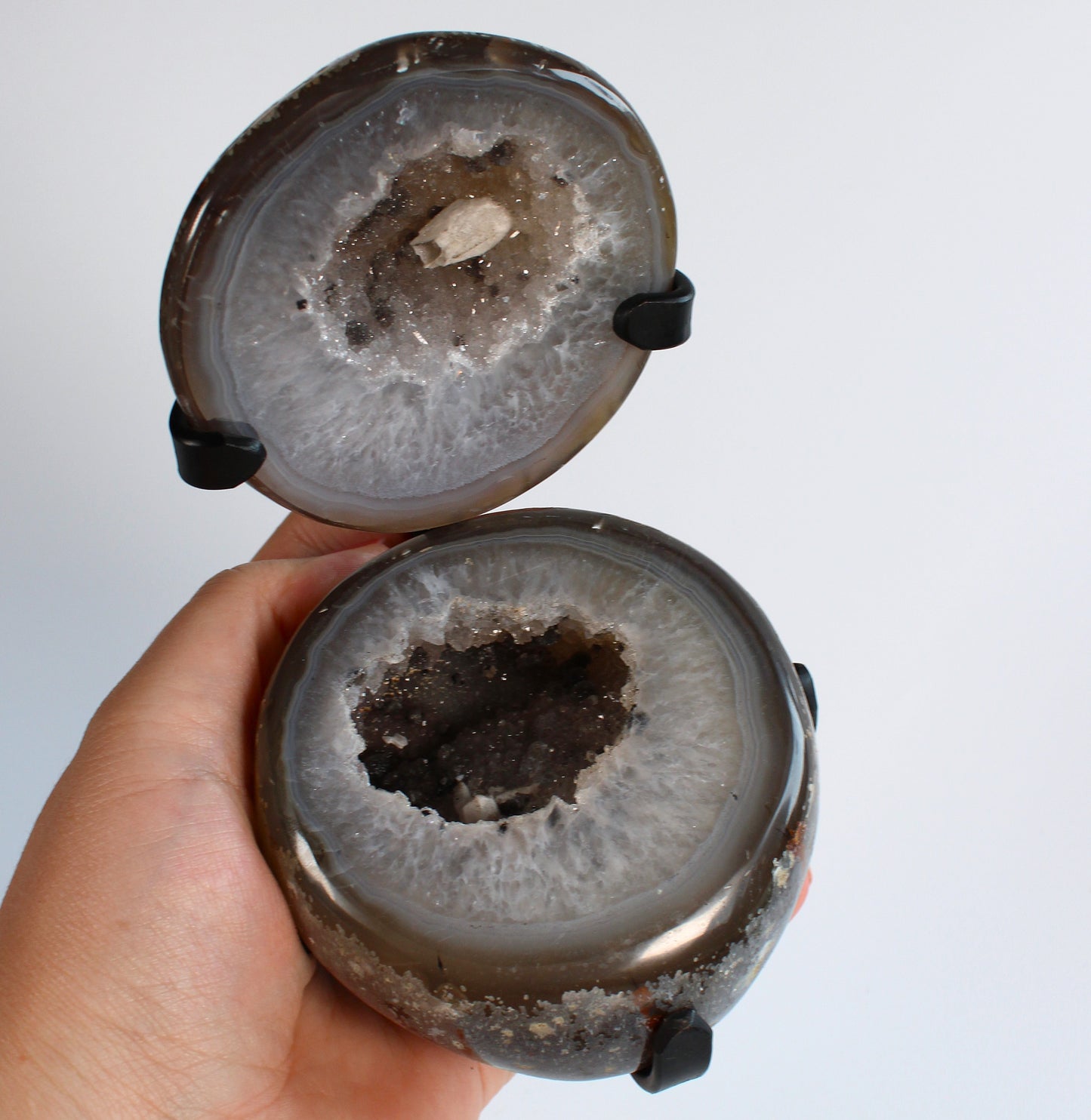 Agaat geode sugarshine - Sieradendoosje