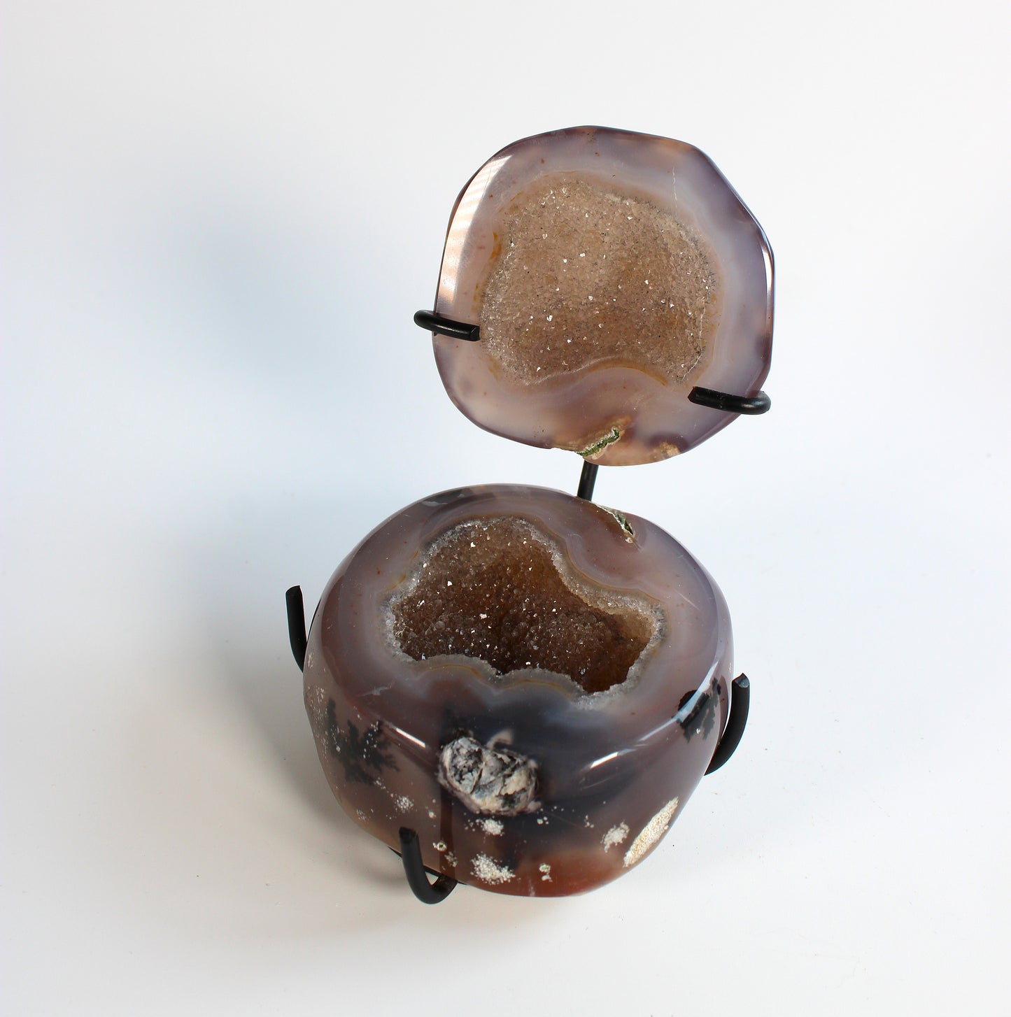Agaat met dendriet geode - Sieradendoosje