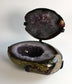 Agaat met amethist geode - Sieradendoosje