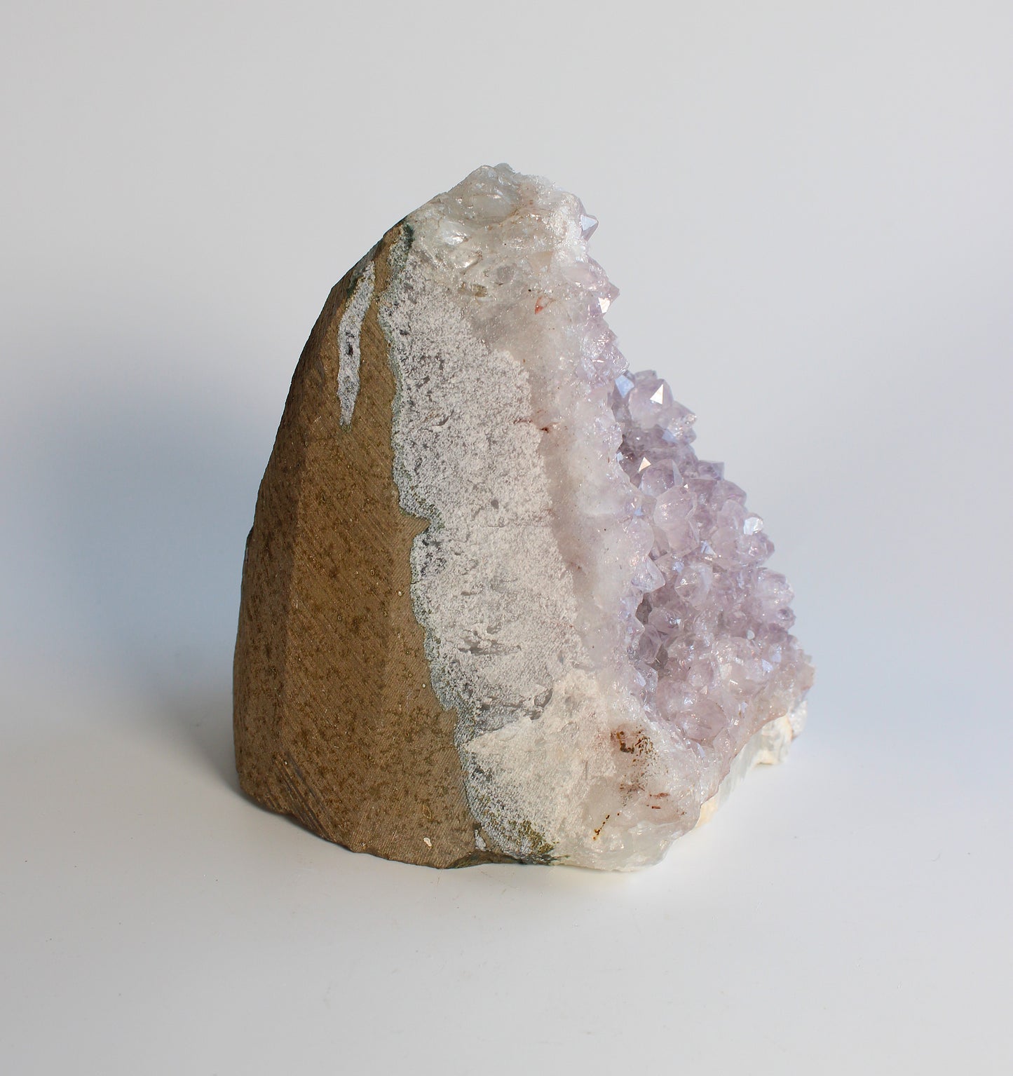 Amethist met Calciet- Standvlak