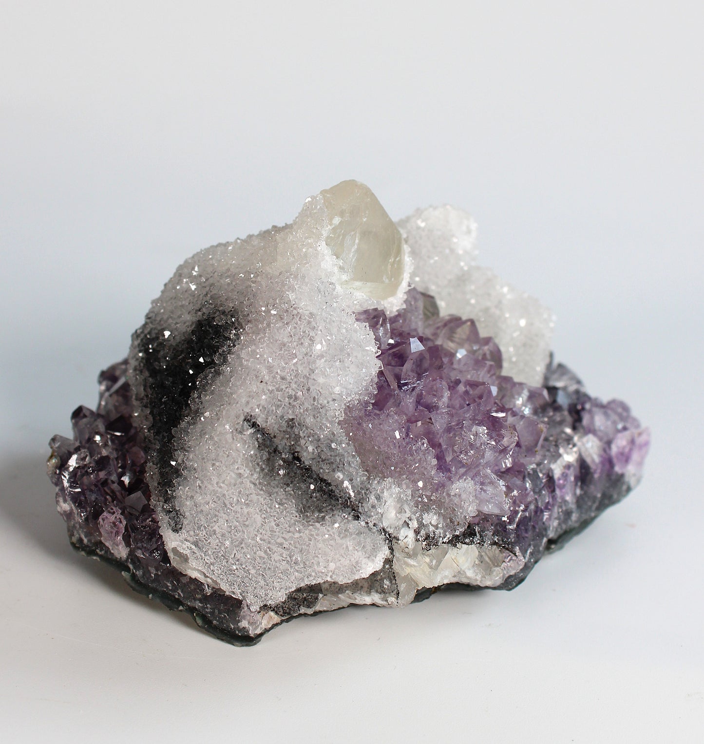 Calciet met Amethist - Collectors Piece