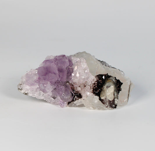 Amethist met Calciet - Collectors Piece