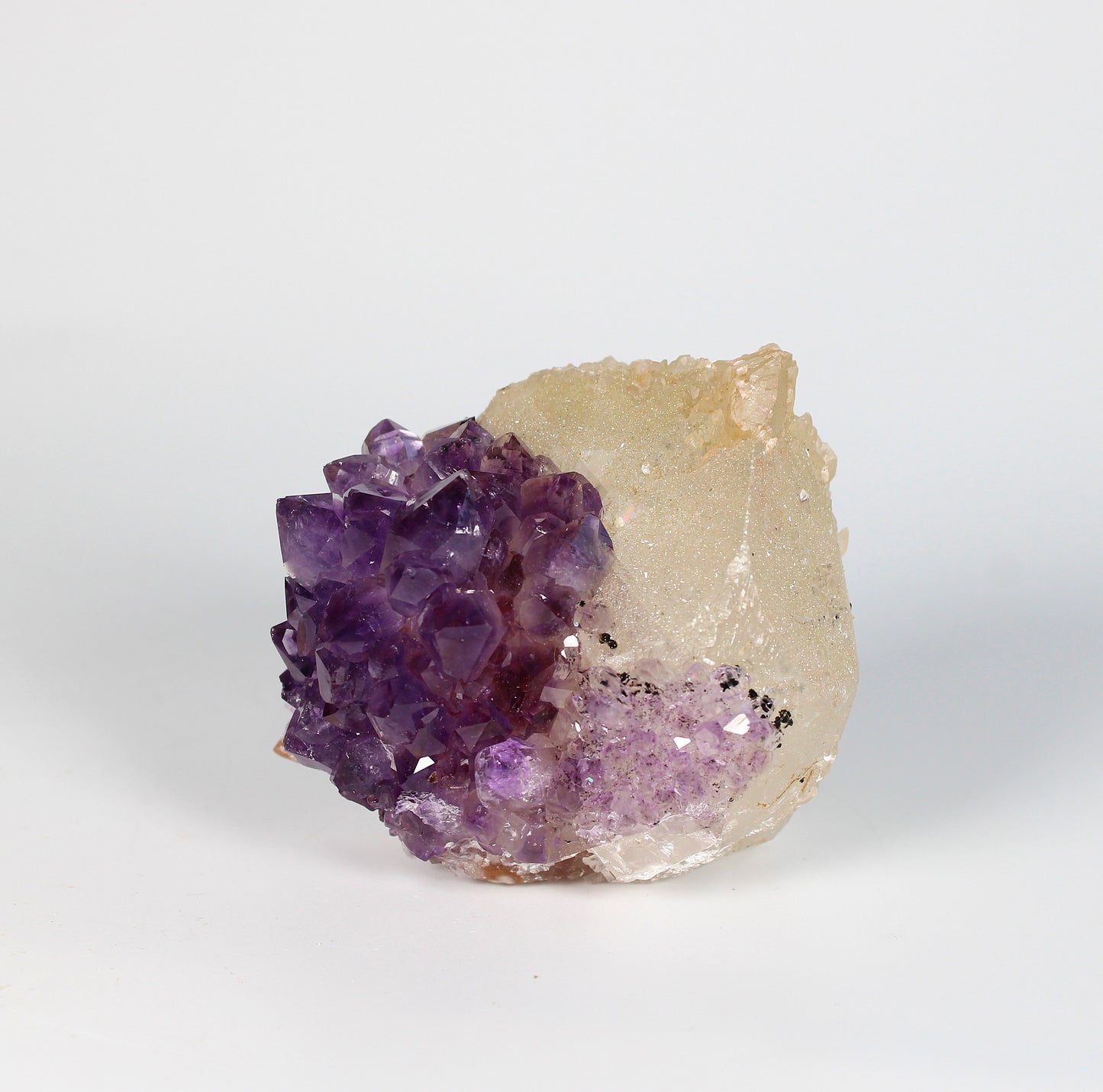 Calciet met Amethist - Collectors Piece