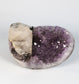 Amethist met Calciet & Hematiet - Collectors Piece