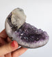 Amethist met Calciet & Hematiet - Collectors Piece