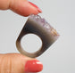 Agaat met Amethist - Ring