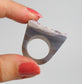 Agaat met Amethist - Ring
