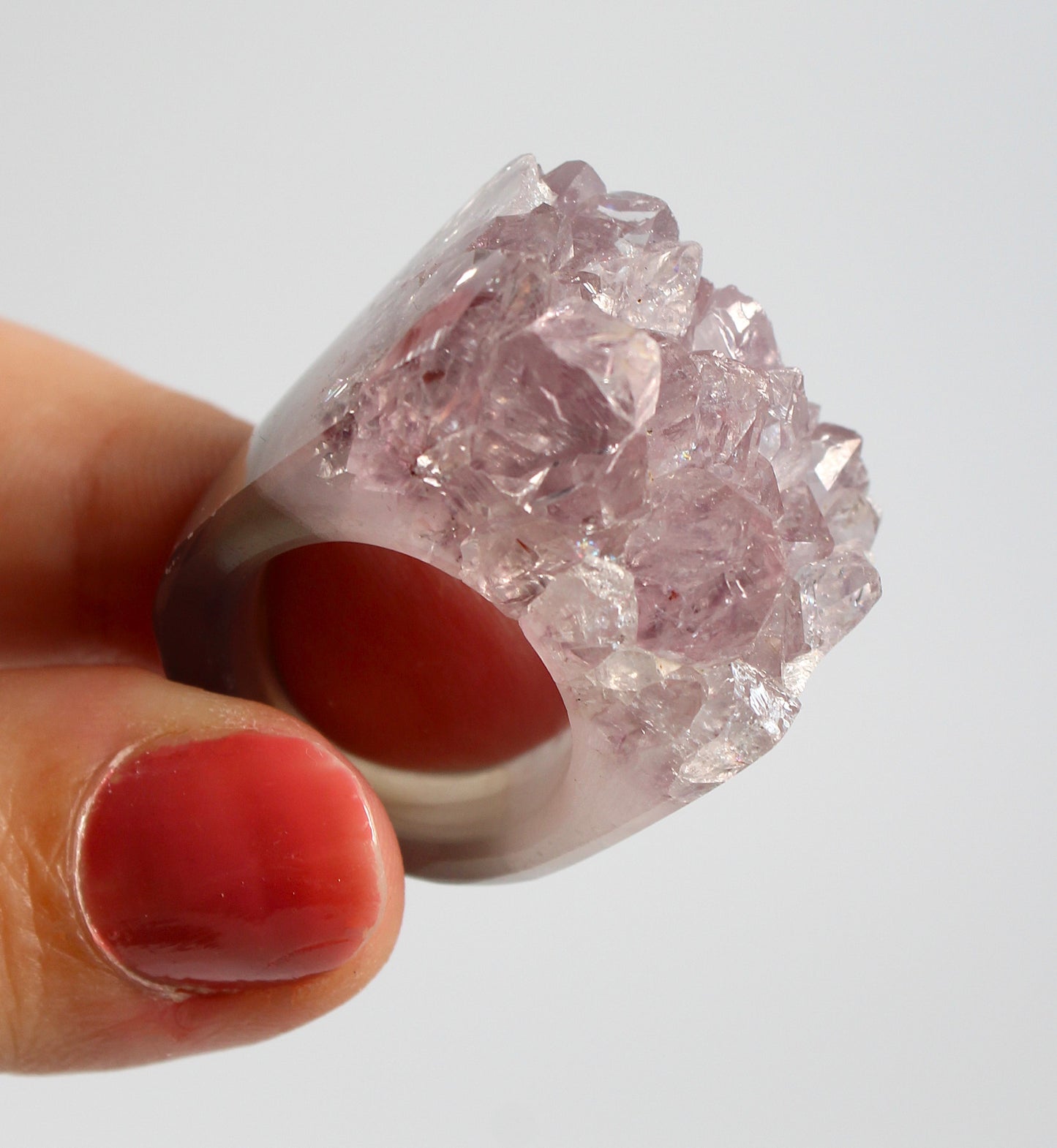 Agaat met Amethist - Ring