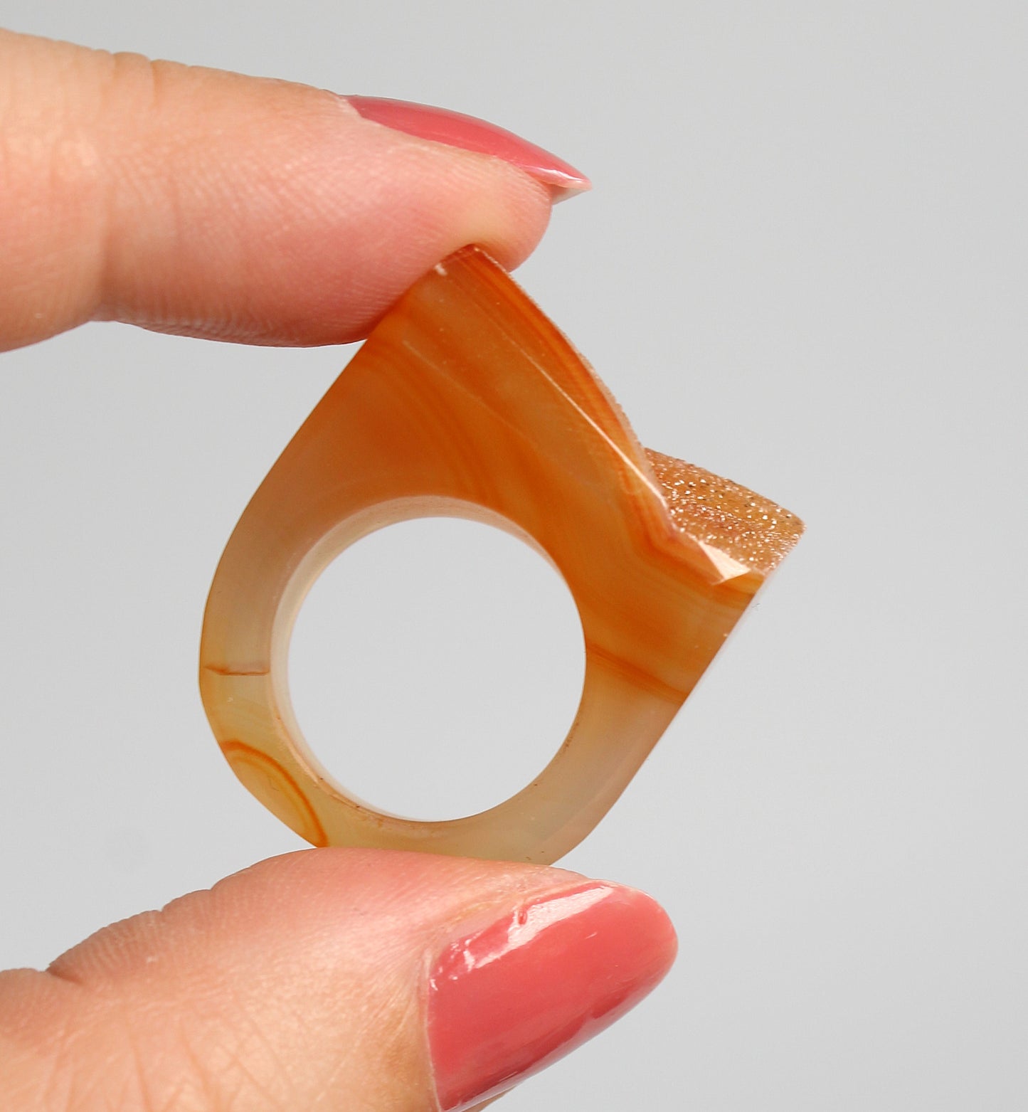 Agaat Druzy - Ring