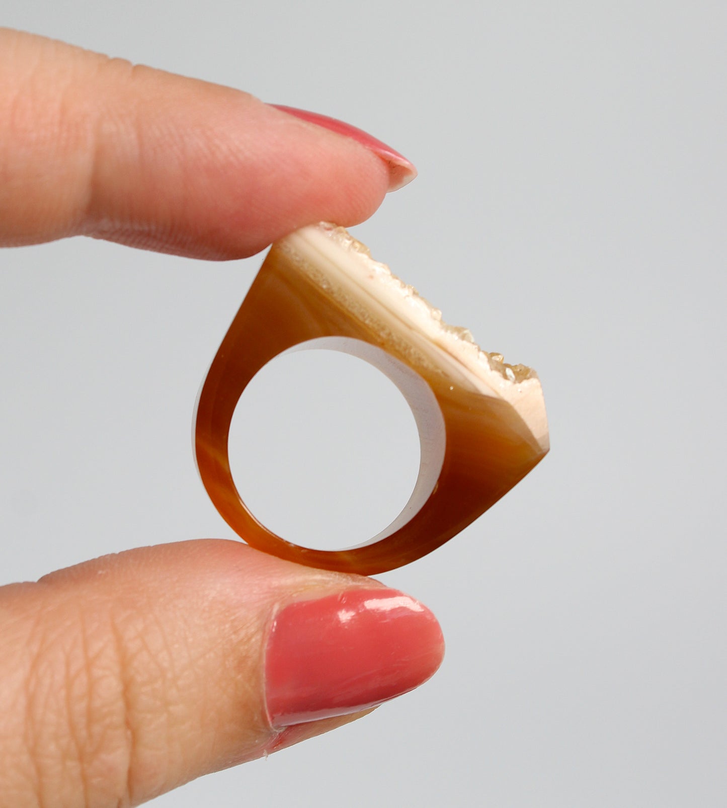 Agaat Druzy - Ring