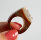Agaat met Amethist - Ring