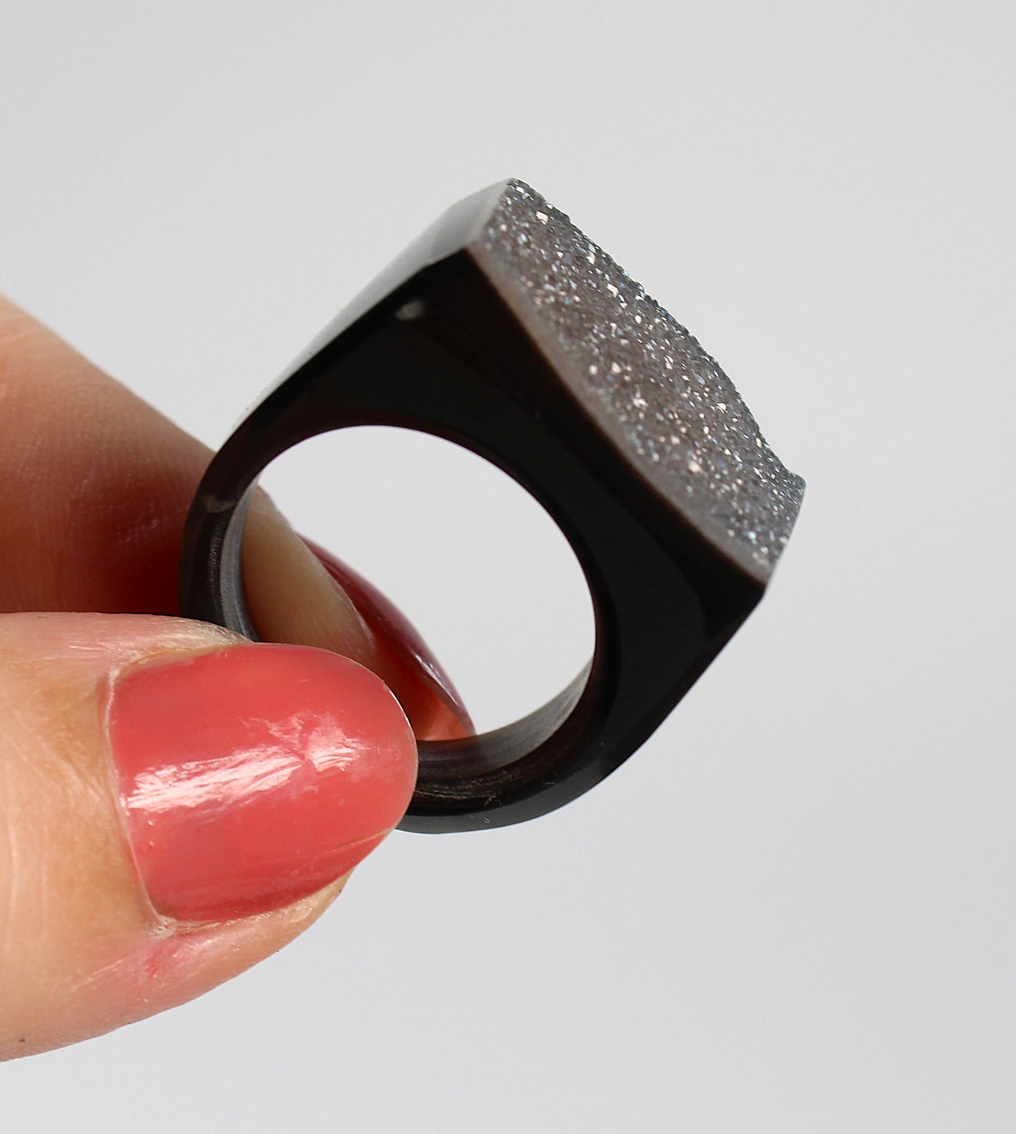 Agaat Druzy - Ring