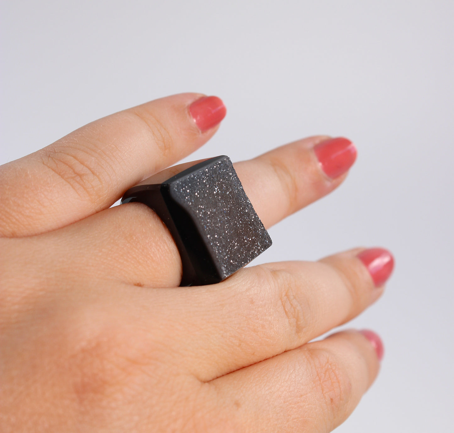Agaat Druzy - Ring
