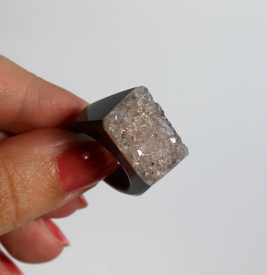 Agaat met Amethist - Ring