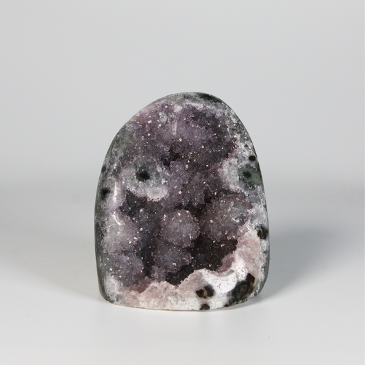 Amethist met stalactiet - Standvlak