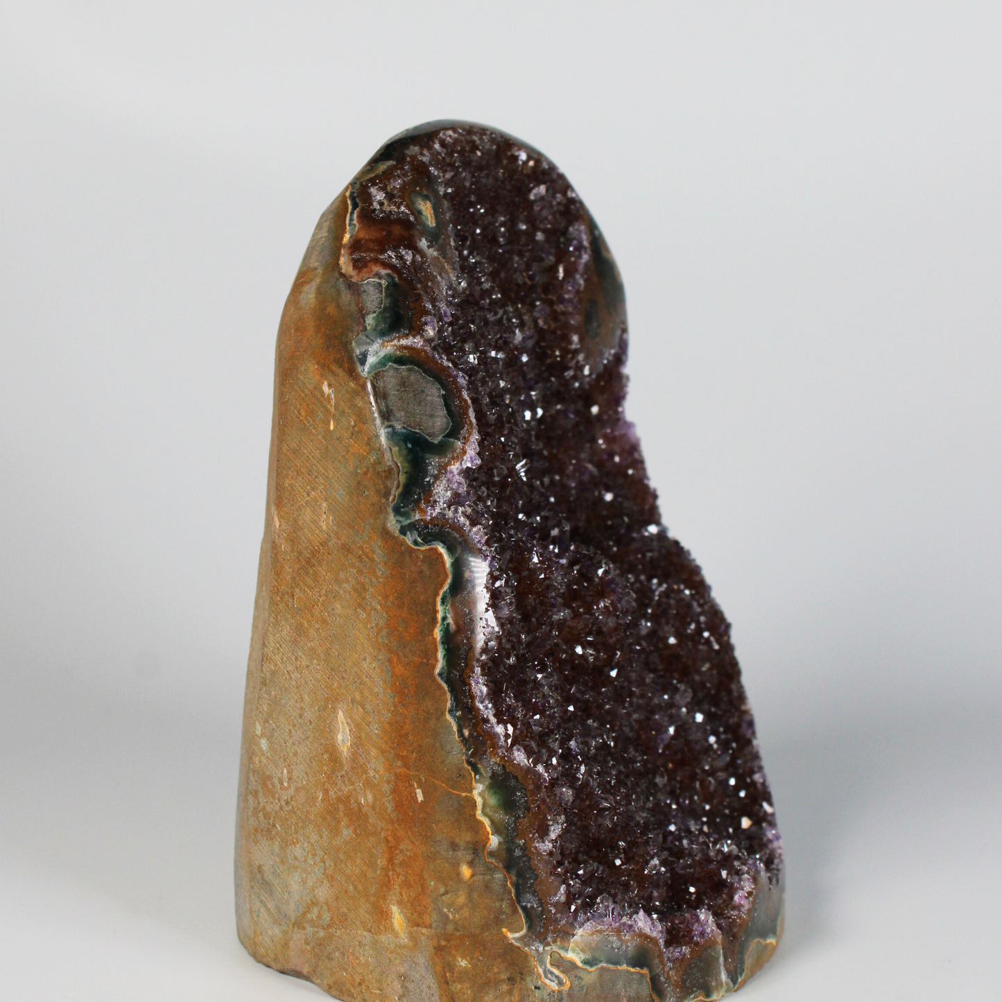 Galaxy Amethist met stalactiet - Standvlak