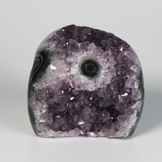 Amethist met stalactiet - Standvlak