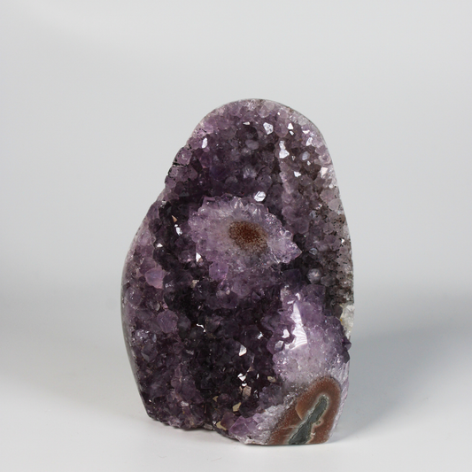 Amethist met stalactiet - Standvlak