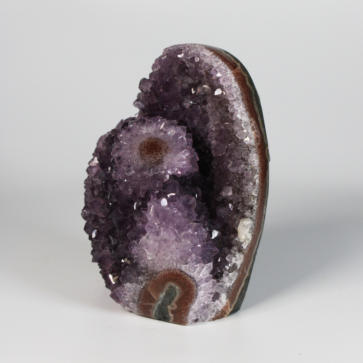 Amethist met stalactiet - Standvlak