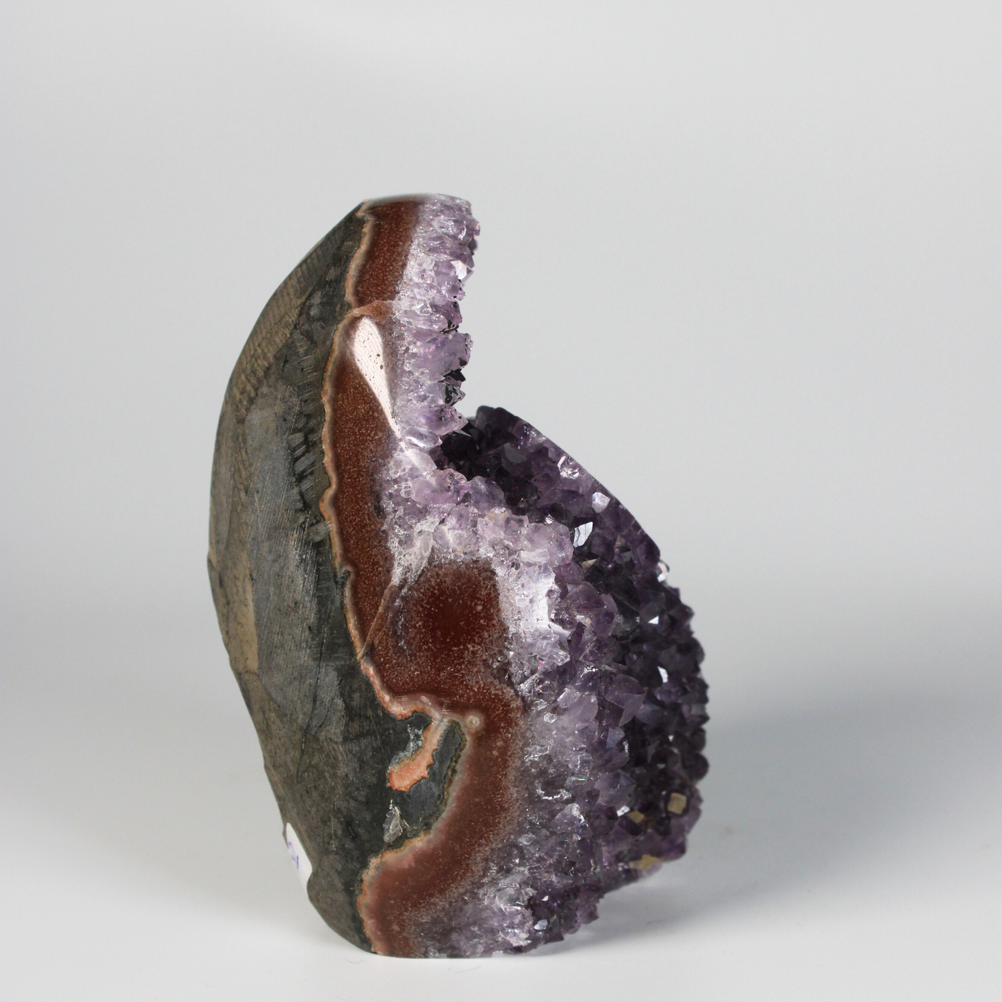Amethist met stalactiet - Standvlak