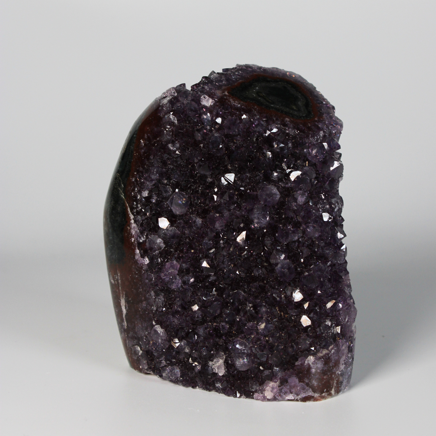 Amethist met stalactiet - Standvlak