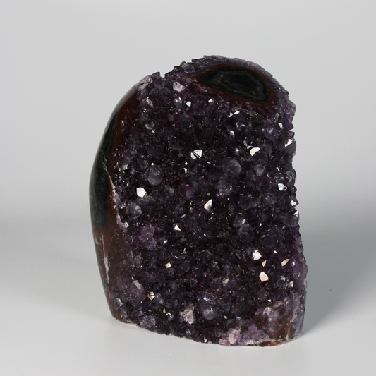 Amethist met stalactiet - Standvlak