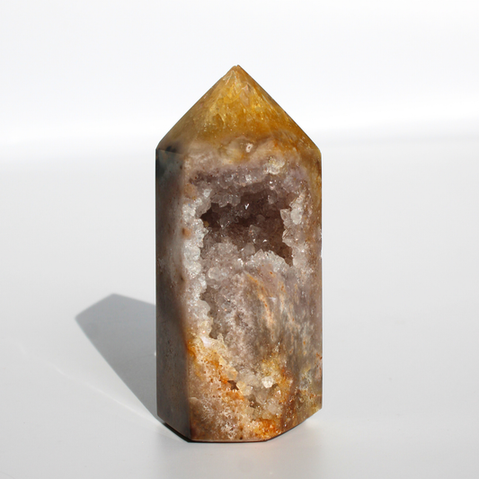 Agaat met druzy - Punt