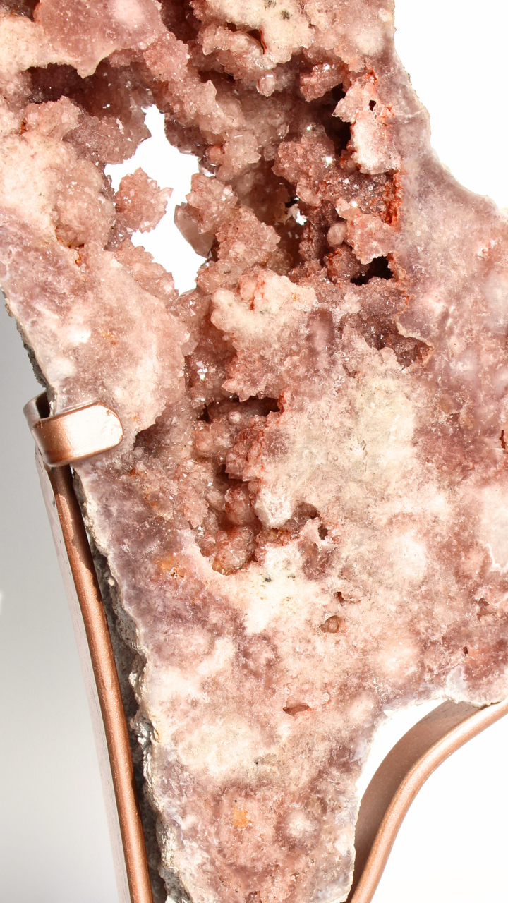 XL Roze Amethist - Op Standaard