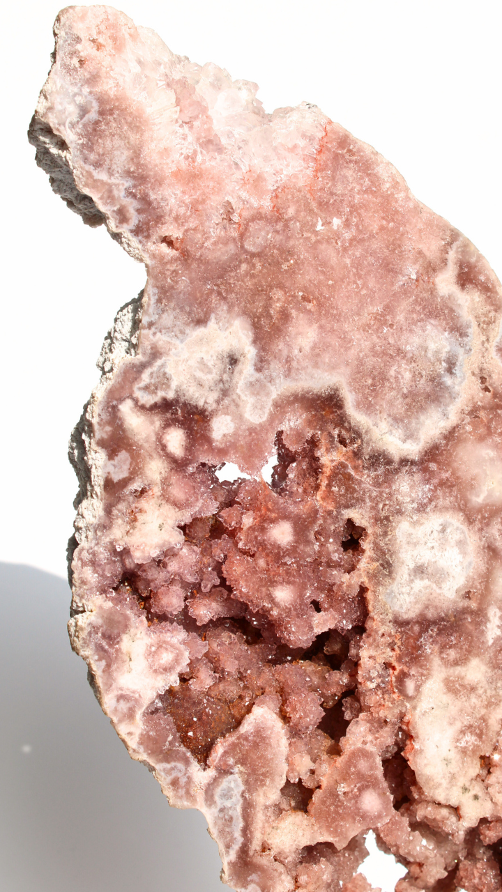 XL Roze Amethist - Op Standaard