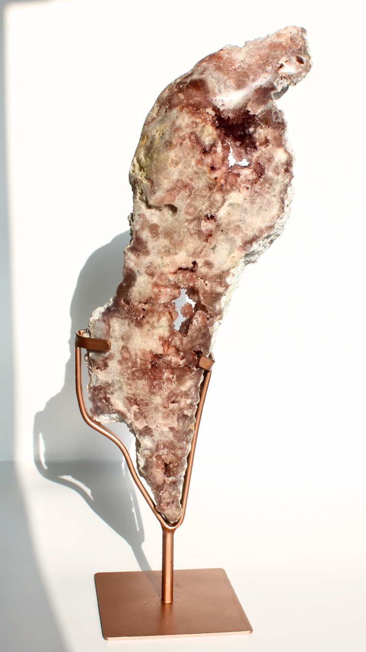 XL Roze Amethist - Op Standaard