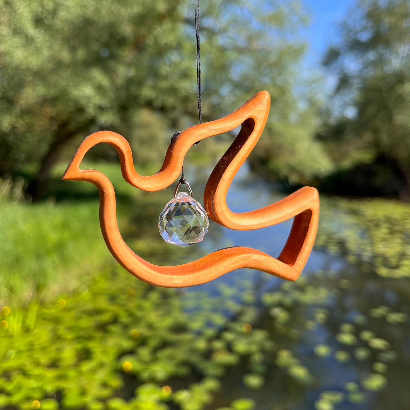 Raamhanger regenboogkristal - Duif