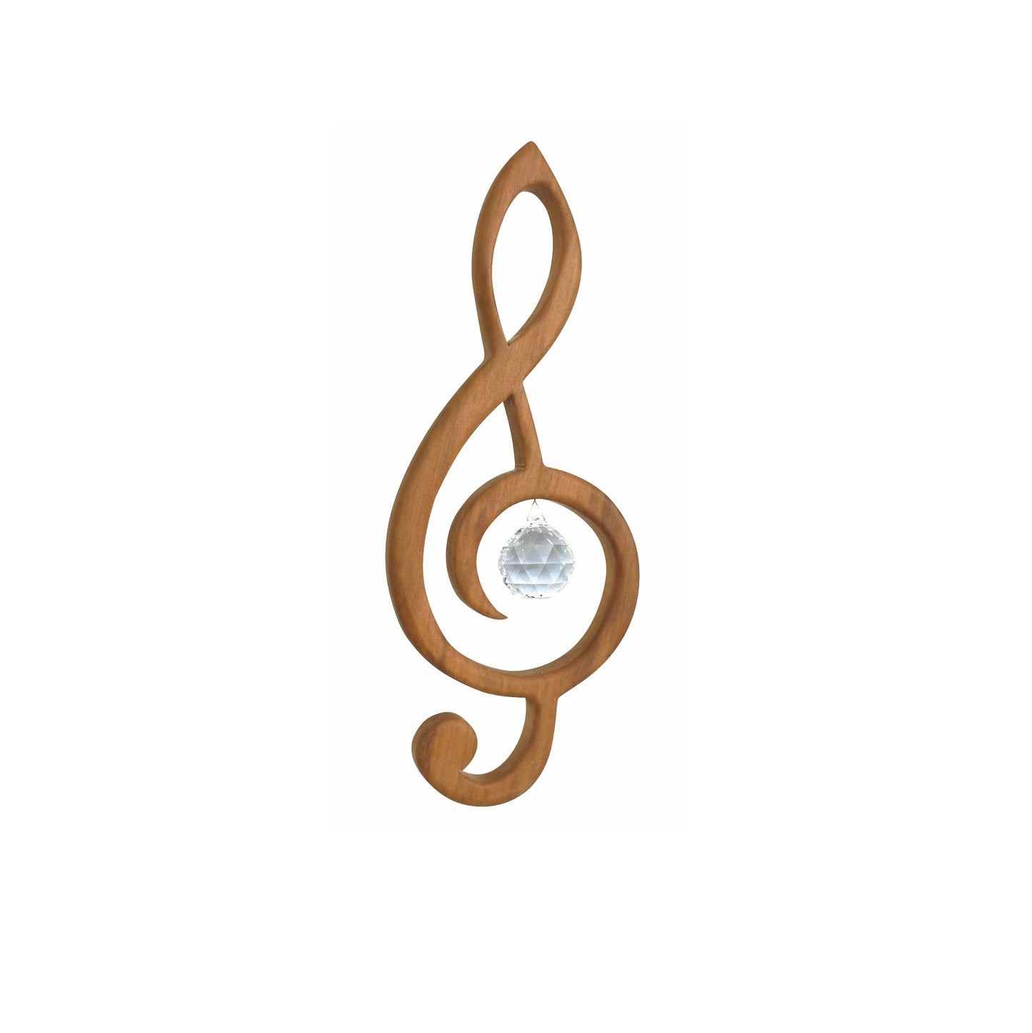 Raamhanger regenboogkristal - G-sleutel