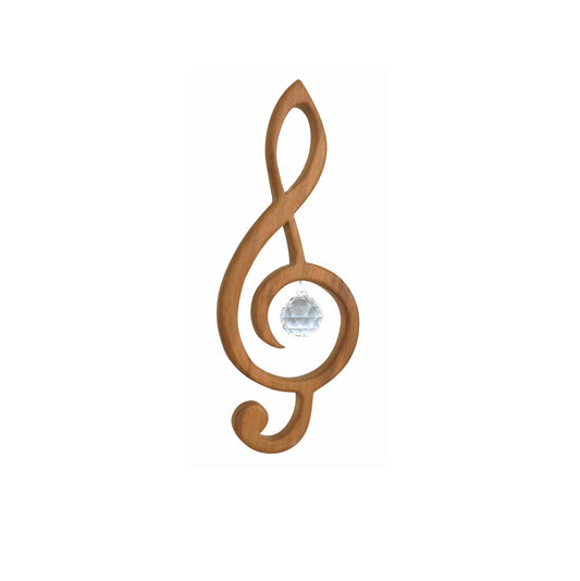 Raamhanger regenboogkristal - G-sleutel