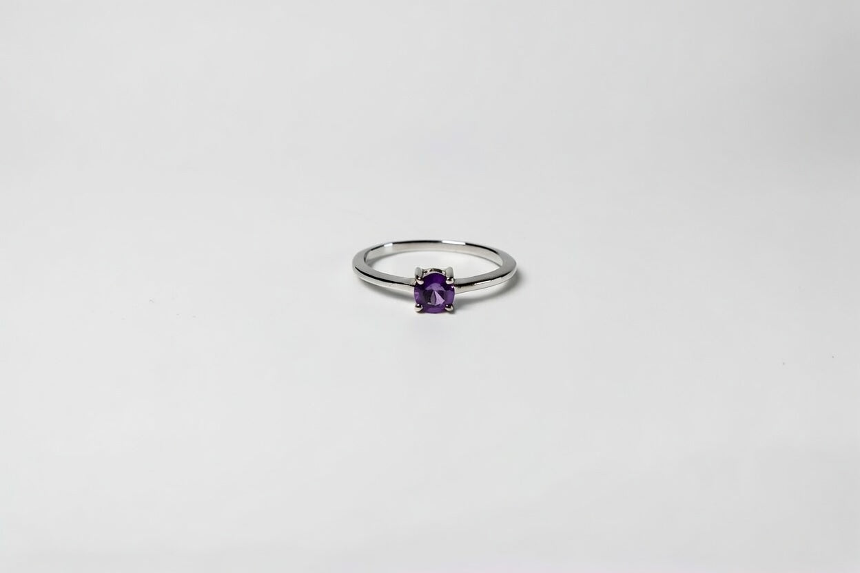 Ring Amethist - 925 zilver