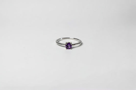Ring Amethist - 925 zilver