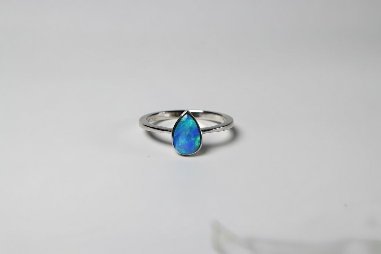 Ring Opaal - 925 zilver