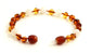 Barnsteen armband - Cognac & maansteen