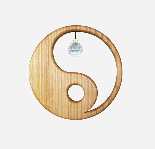 Raamhanger regenboogkristal - Ying Yang