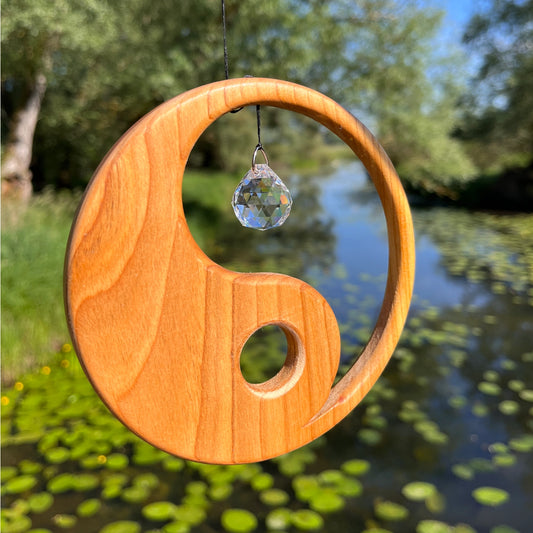 Raamhanger regenboogkristal - Ying Yang